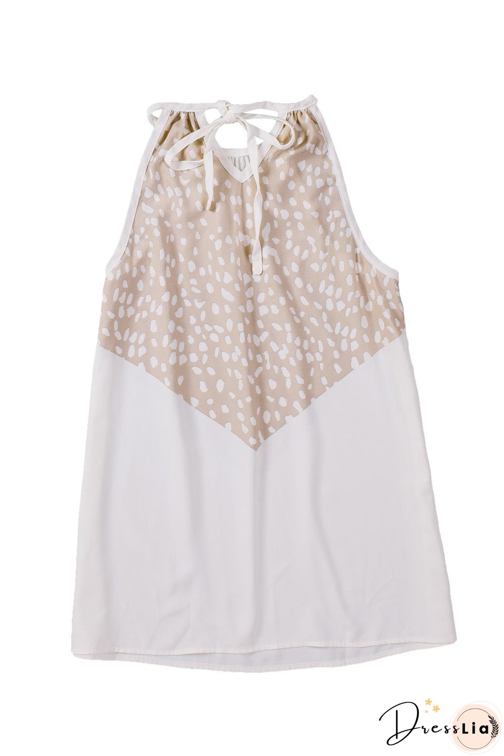 Spotted Splice Halter Tank