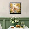 Sunflower Girl-Partial Special Shaped Diamond painting 30*30CM