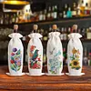 4pcs DIY Diamond Painting Wine Bag Kit Rhinestones Liquor Bottle Cover (Flower)