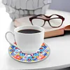 (US Local)[Upgrade]6pcs/set DIY Diamond Painting Waterproof Case Classic Mandala Coaster Gift Decor Set