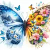 Colorful Butterflies - 11CT Stamped Cross Stitch - 45*45cm - Animal