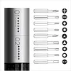 Dual-power lithium-ion household screwdriver set, electric screwdriver kit, electric maximum torque 0.9Nm; manual maximum torque 3Nm