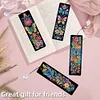 (US Local)8Pcs DIY Butterfly Diamond Painting Art Bookmarks with Crystal Pendants for Gift