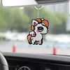 Full Bead Embroidery Keychain Unicorn Printed Craft Gifts(7.5x9cm)