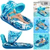 Beach Folding Hammocks PVC Floating Lounger Air Mattress for Swimming Pool Party