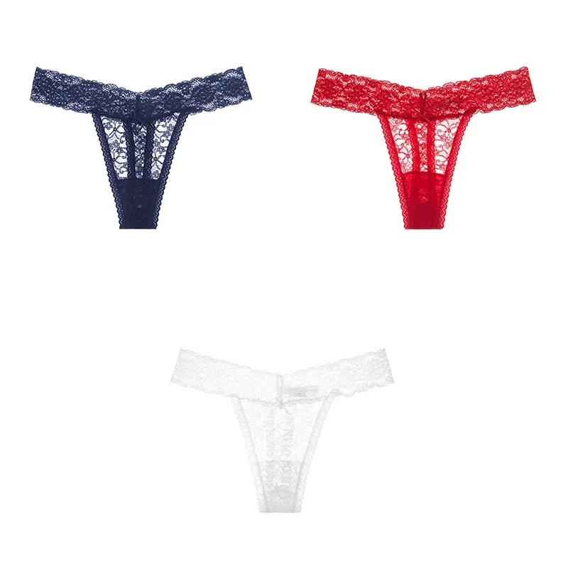 Sexy Panties Woman's Thongs Lace Underwear For Woman G-String Ladies Plus Size Lace Sexy Female Underwear Woman BANNIROU