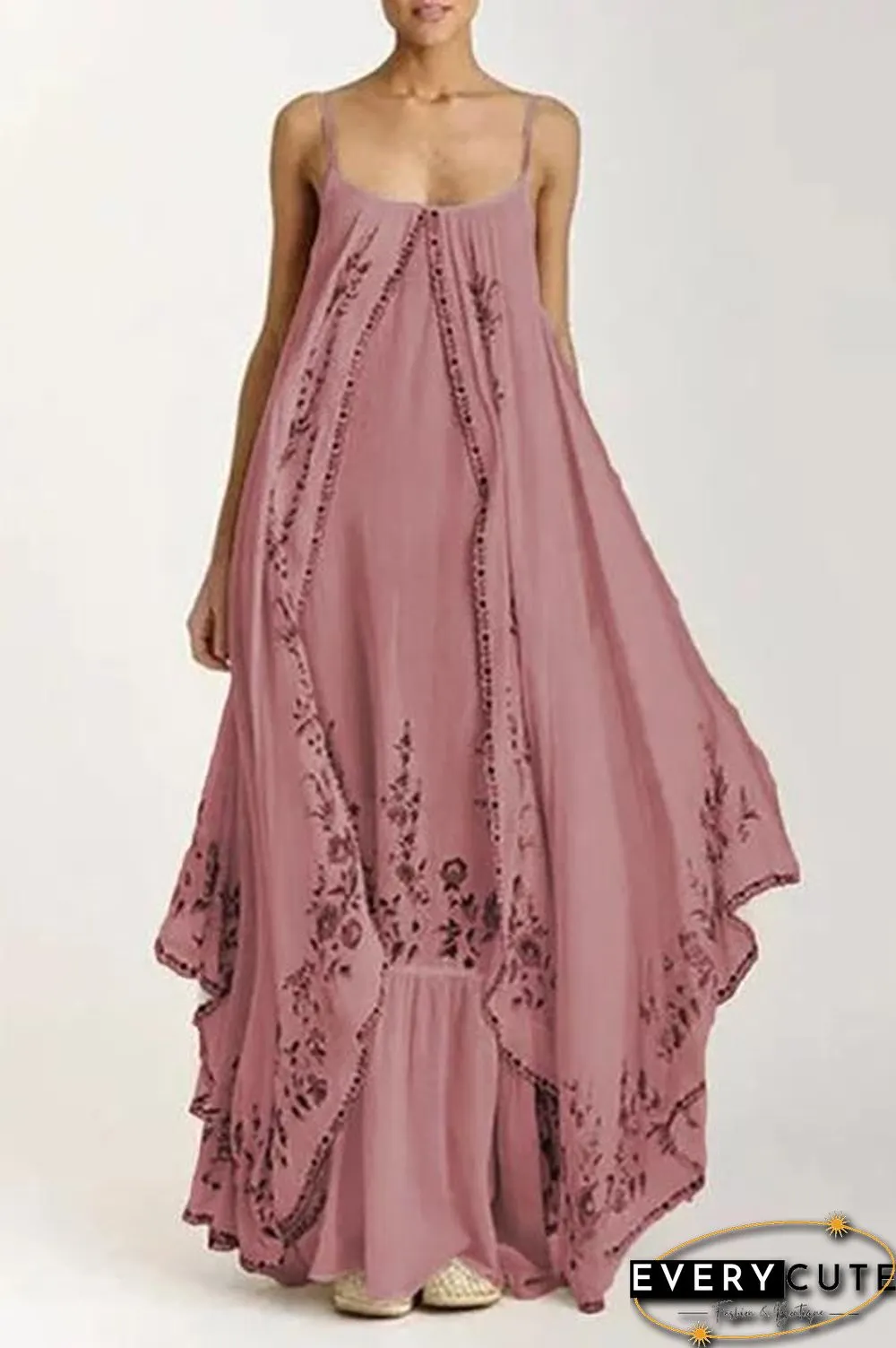 Bohemia Print Slip Maxi Dress