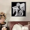 Elegant Lady In Top Hat - Partial Special Shaped Diamond Painting 30*30cm