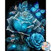 Blue Rose- Round AB Drills Diamond Painting(45*55cm)