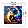 >SALE<Full Embroidery Cotton Thread 11CT Printed Taiji Planet Map Cross Stitch 45x45cm