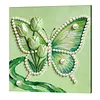 Tulip Butterfly DIY Pearl Painting Kit with Frame 30x30cm Pearl Gem Paintings Picture Arts Craft for Adults/Beginners Gift Home Wall Decor
