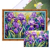 (Big Size)Iris - 11CT Stamped Cross Stitch 60*40cm/23.62*15.75in