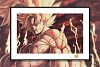 Battle-Damaged Goku Decorative Painting - Dragon Ball - H-TWO Studio