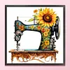 Sewing Machine-11CT Stamped Cross Stitch 45*45cm/17.72*17.72in
