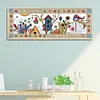 4 Seasons-14CT Stamped Cross Stitch Kit(22x54cm)