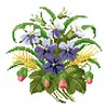 Flower - 9CT Partial Beaded Cross Stitch Kit(25x25cm)