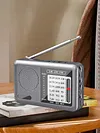 Portable Radio with Rechargeable Battery & Earphone FM AM SW Radio Pocket Radio