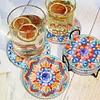 6Pcs/set Diamond Painting Mandala Water Proof Coaster Cup Cushion