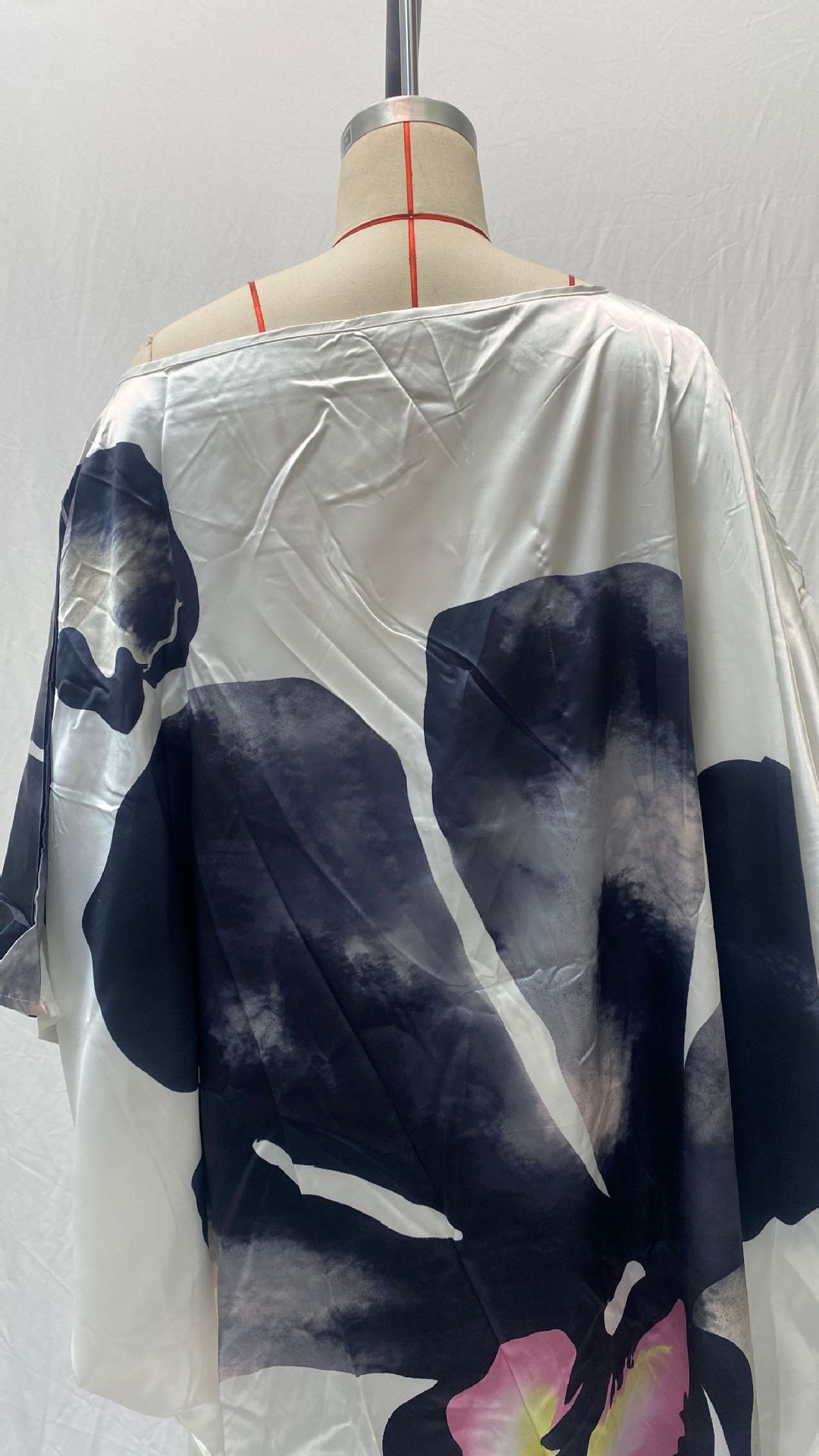 2025 Summer New Printed Dresses Women Sloping Shoulders Loose Casual Beach Vacation Irregular Dress Fashion Beachwear Vestidos