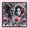 Beauty And Beast-11CT Stamped Cross Stitch 50*50cm/19.69*19.69in