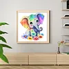 Elephant - 18CT Stamped Cross Stitch 20*20cm/7.87*7.87in