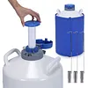 [US Local Warehouse] 20L Liquid Nitrogen Tank Cryogenic Container with 3 Canisters & Carry Bag Liquid Nitrogen (LN2) Dewar for Beauty Industry Semen Preservation