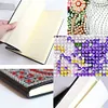 (US Local)5D DIY Flower Diamond Art Painting Notebook Kit Crystal Notepad Sketchbook Gifts