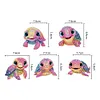 5Pcs DIY Diamond Painting Turtle Keychain