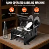 [US Local Warehouse] Manual Labeling Machine with Handle Adjustable Bottle Label Applicator for Glass Metal Round Bottles Diameter 0.59-4.72 inches