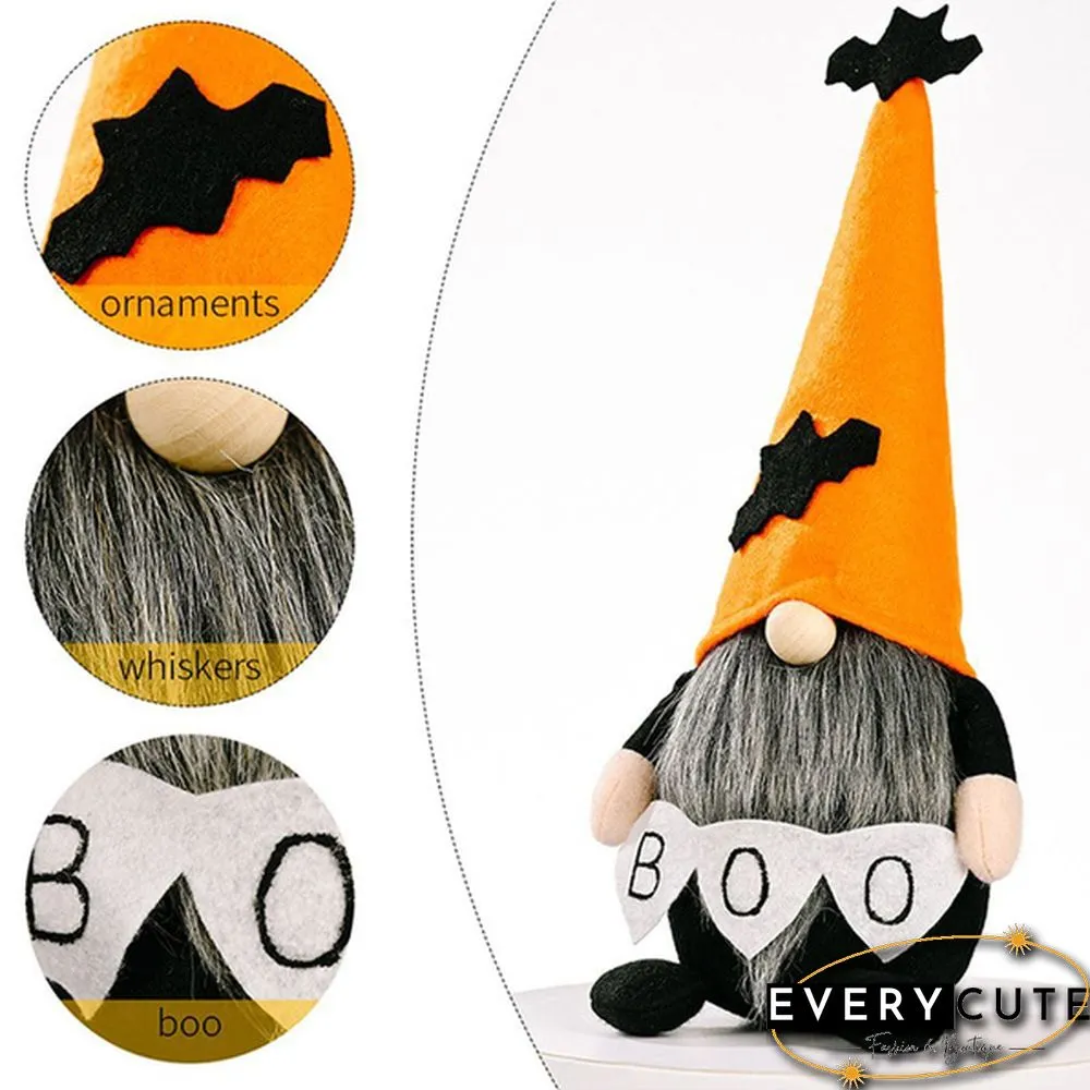 Popular Home Creative Christmas Elf Doll Horror Rudolph Long Hat Striped Festival Ornaments Faceless Gnome Doll Halloween Decorations