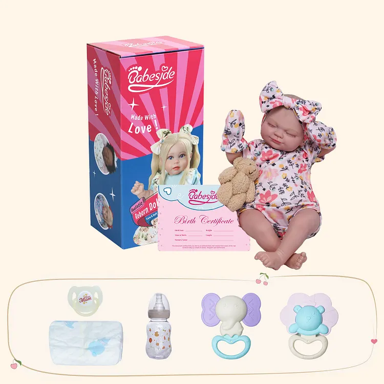 Babeside Sleeping Reborn Baby Skylar 17" Little Infant Girl Healing of the Heart