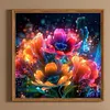 >SALE<5D DIY Full Round Drill Diamond Painting Luminous Flowers Kit Home Decor 30x30cm