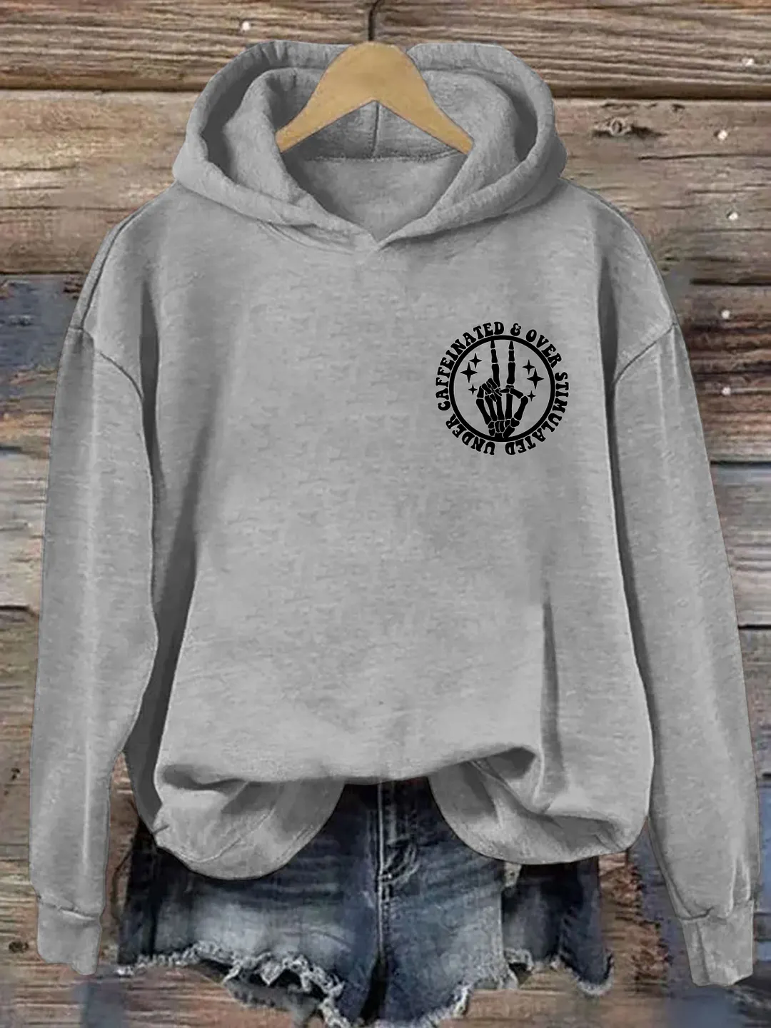 Under Caffeinated and Over Stimulated Hoodie