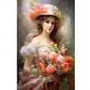 Diamond Painting-DIY Full Round Drill Flower Beauty(40*60CM）
