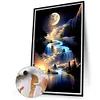 (US Local)Paint By Numbers Kit On Canvas DIY Oil Art Moon Picture Home Wall Decor40x60cm
