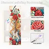 (US Local)4Pcs Special Shape Flower Bass 5D DIY Diamond Painting Bookmark for Book Lovers