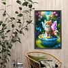 Diamond Painting-DIY Full Round Drill Wings Cat(60*40 CM)