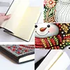 (US Local)50-Page A5 Snowman Diamond Painting Notebook for Adult Holiday Birthday Gift