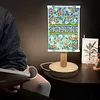 DIY Special Shaped Diamond Painting Wooden Stand LED Lamp Night Light Kit Bedside Small Desk Light Home Decoration Lamp