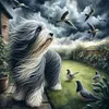 Diamond Painting -DIY Round Drill Dog(40x40cm)