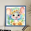 >SALE<Full Embroidery Eco-cotton Thread 11CT Printed Zodiac Rat Cross Stitch 40x40cm