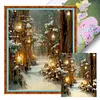 (Stamped/Counted) Snowy - 11CT Cross Stitch 40*50cm
