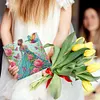 (US Local)6Pcs Fairy Girl DIY Diamond Painting Greeting Card for Holiday Party Favors