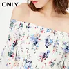 ONLY Brand 2018 NEW fashion sweet comfortable slash neck flare sleeves floral female dresses|117307531