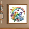 Butterfly And Rainbow - 18CT Stamped Cross Stitch 25*25cm/9.84*9.84in