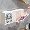 (US Local)Diamond Painting Storage Box Wall Mount Diamond Art Organizer Box (Butterfly A)