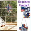 250th Anniversary of Independence DIY Acrylic Diamond Painting Hanging Kit Special Shape Crystal Rhinestone Art Pendants Single Side Drill for Adults Gift Home Wall Or Window Decor
