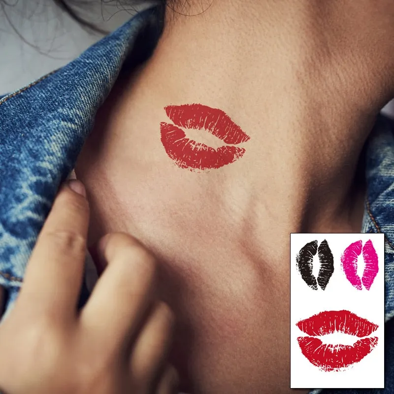 Holding Hands In Love Stickers Hand Heart Tattoo Body Art Makeup Waterproof Temporary Women and Men Fake Tatoo