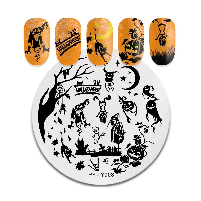 PICT YOU Nail Stamping Plates Snow Winter Nail Art Stamp Template idea nail Image Plate Stainless Steel Stencil Tools-Nail Inspo