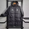 2024/2025 Juventus Black-White Edge Soccer Long Cotton jacket 1:1 Thai Quality